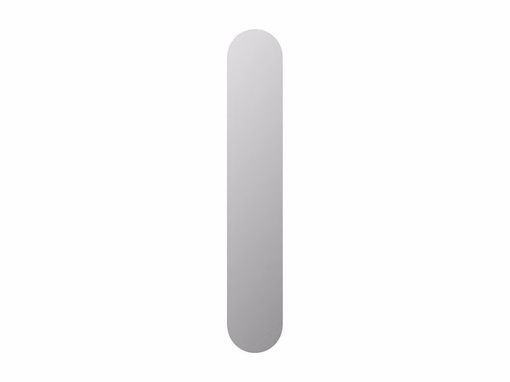 Vente-unique KANXI Oval Wall Mirror in Clear, W: 30 cm, H: 175 cm – 2