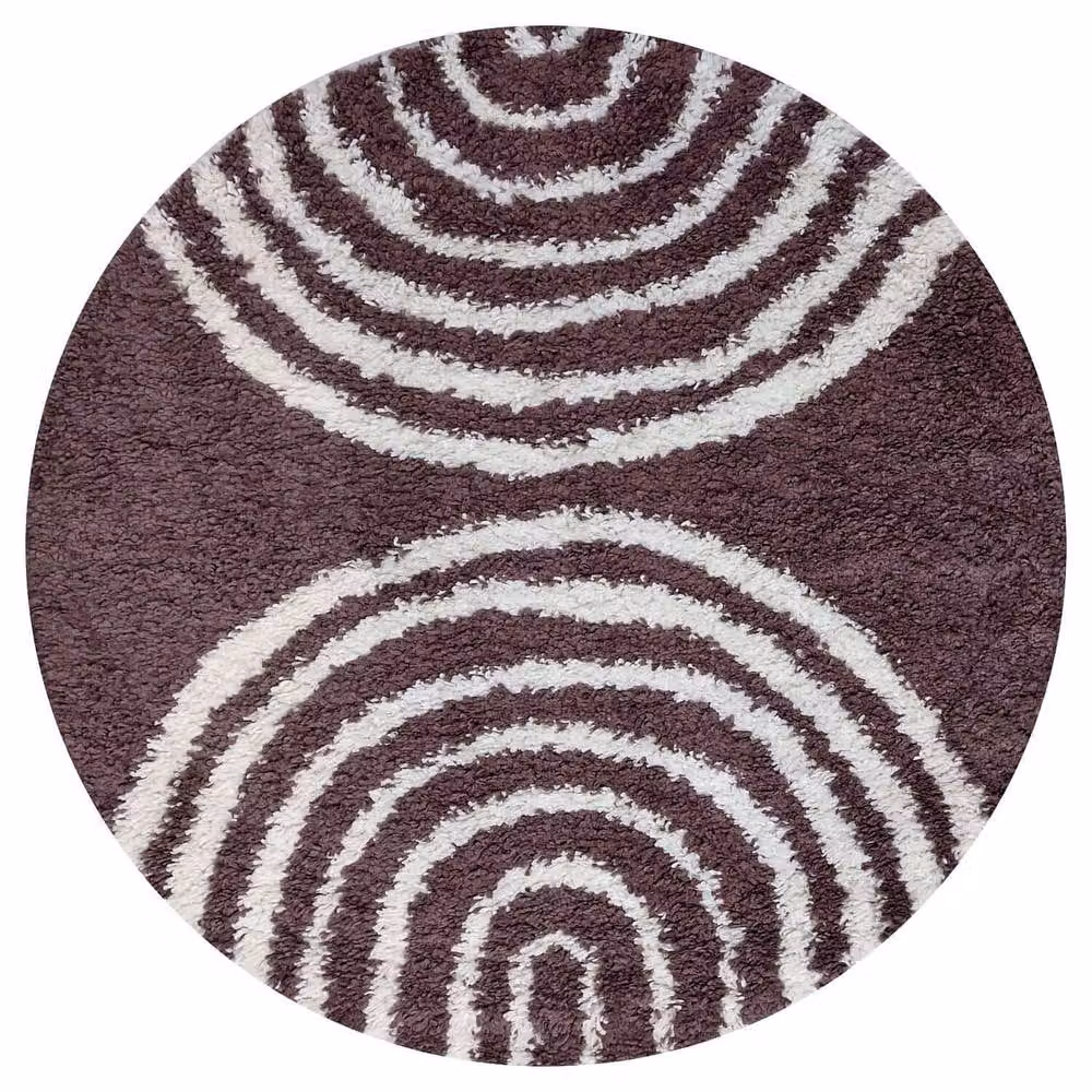 THE RUGS Moodi Rainbow Design Shaggy Soft High Pile Living Room Rug in Purple and Multicolour W: 160 cm, D: 230 cm – 9