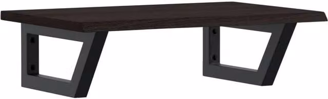 Berkfield Home Wall Mounted Basin Shelf in Brown Oak and Steel – 1