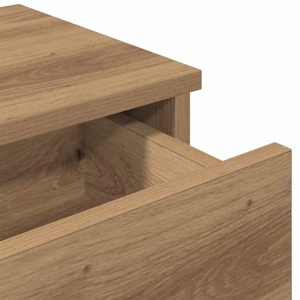 Berkfield Home Artisan Oak Wall Shelf with Drawers, Brown, W/D/H: 100 x 37.5 x 19 cm – 3