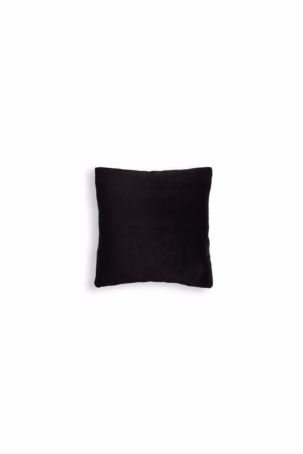 BHS Black Microfleece Square Cushion, W/D/H: 59 x 59 x 59 cm – 2