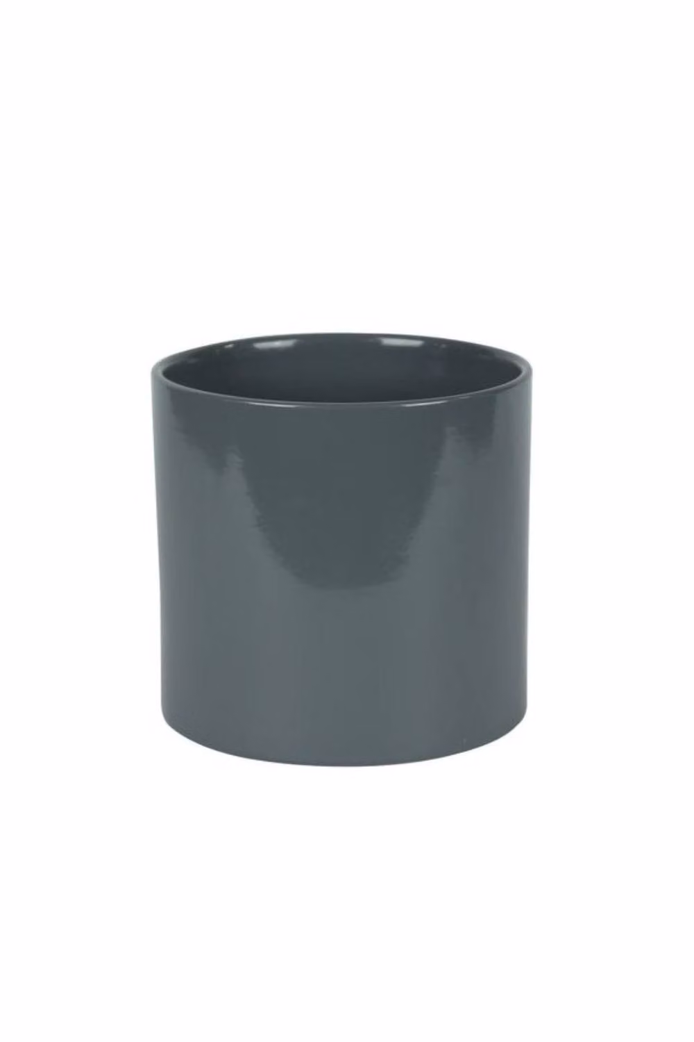 KDMD Hortus Sofia Glossy Grey Ceramic Tabletop Pot, Diameter: 16 cm – 2
