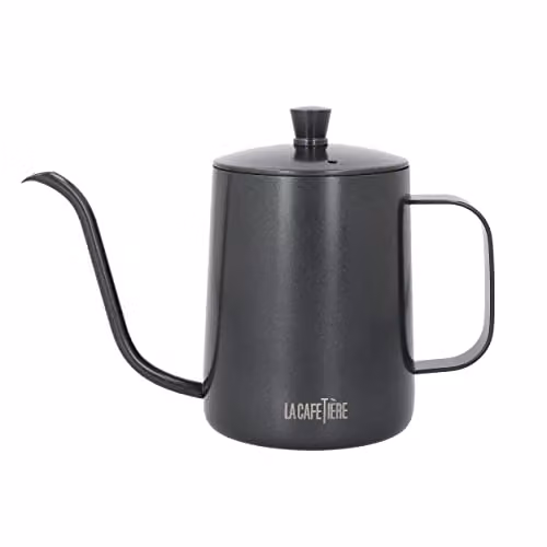 La Cafetiere Gooseneck Coffee Pour Over Pot, Black – 1