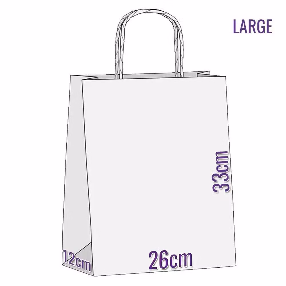 SPETLEK 25 Large Brown Kraft Paper Party Bags with Handles – 2