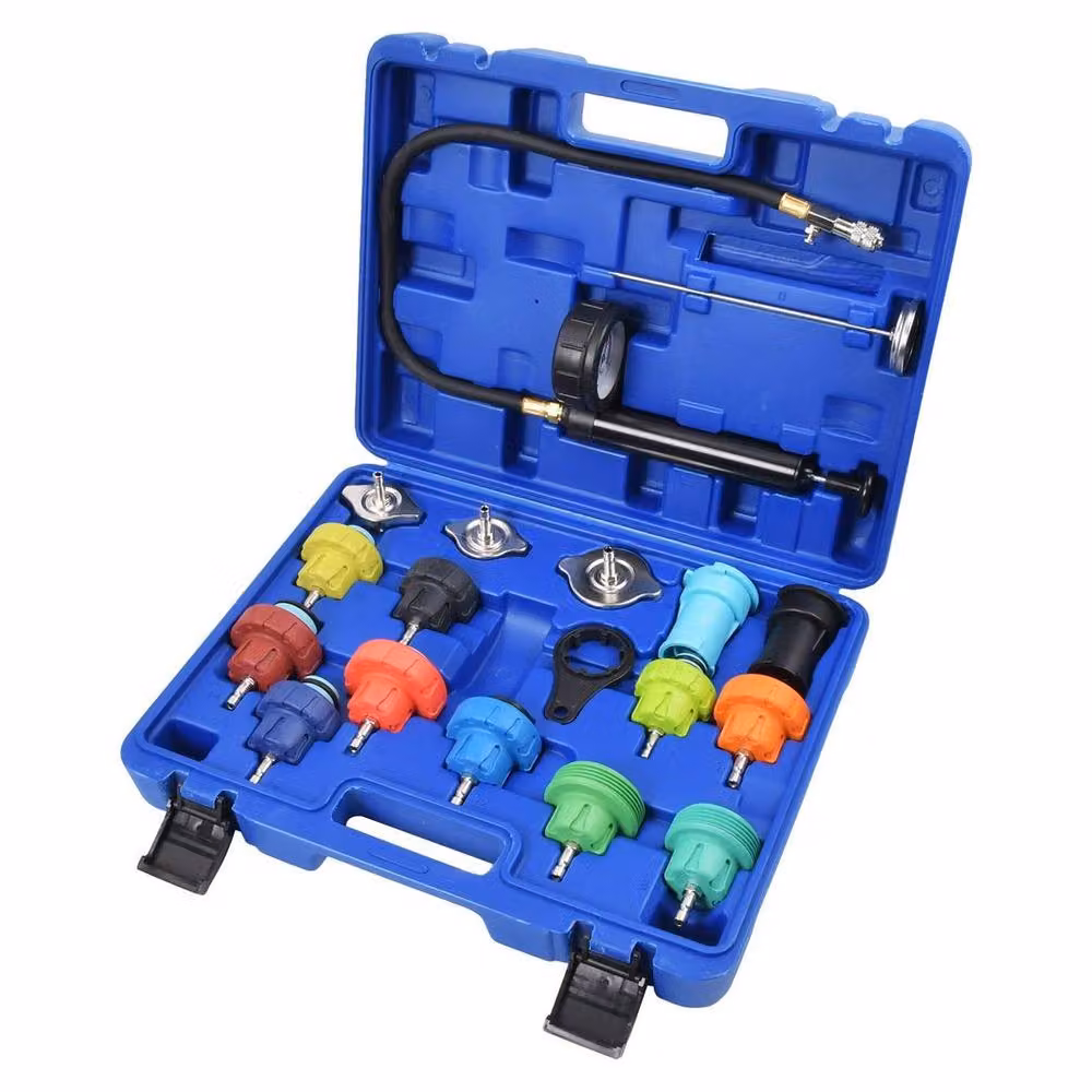 SPETLEK 18-Piece Radiator Coolant Pressure Tester Kit in Blue – 3