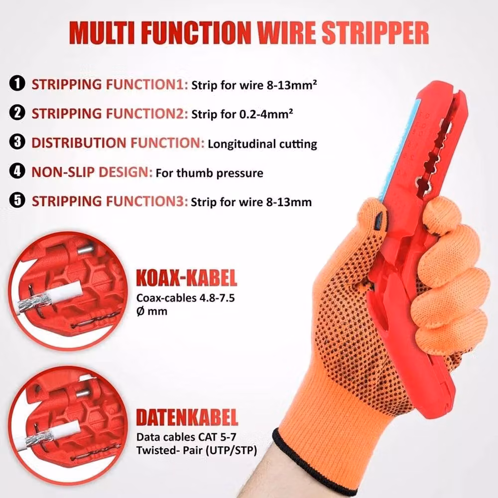 SPETLEK Red Round Electrician Cables, W/D/H: 1000 x 52 x 5.5 cm – 3