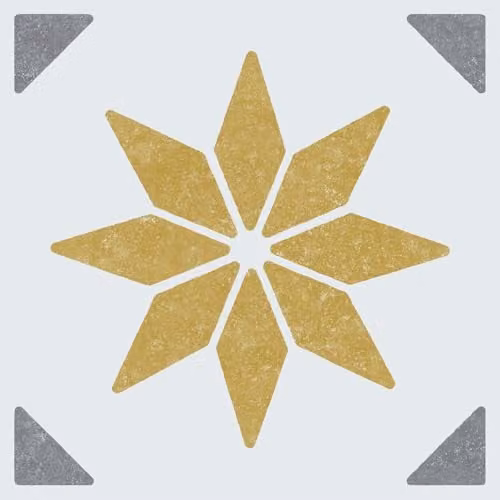 d-c-fix Set of 6 Alia Gold Geometric Tile Stickers, Water-Resistant Self-Adhesive Wall Film, W/D/H: 15 x 15 x 15 cm