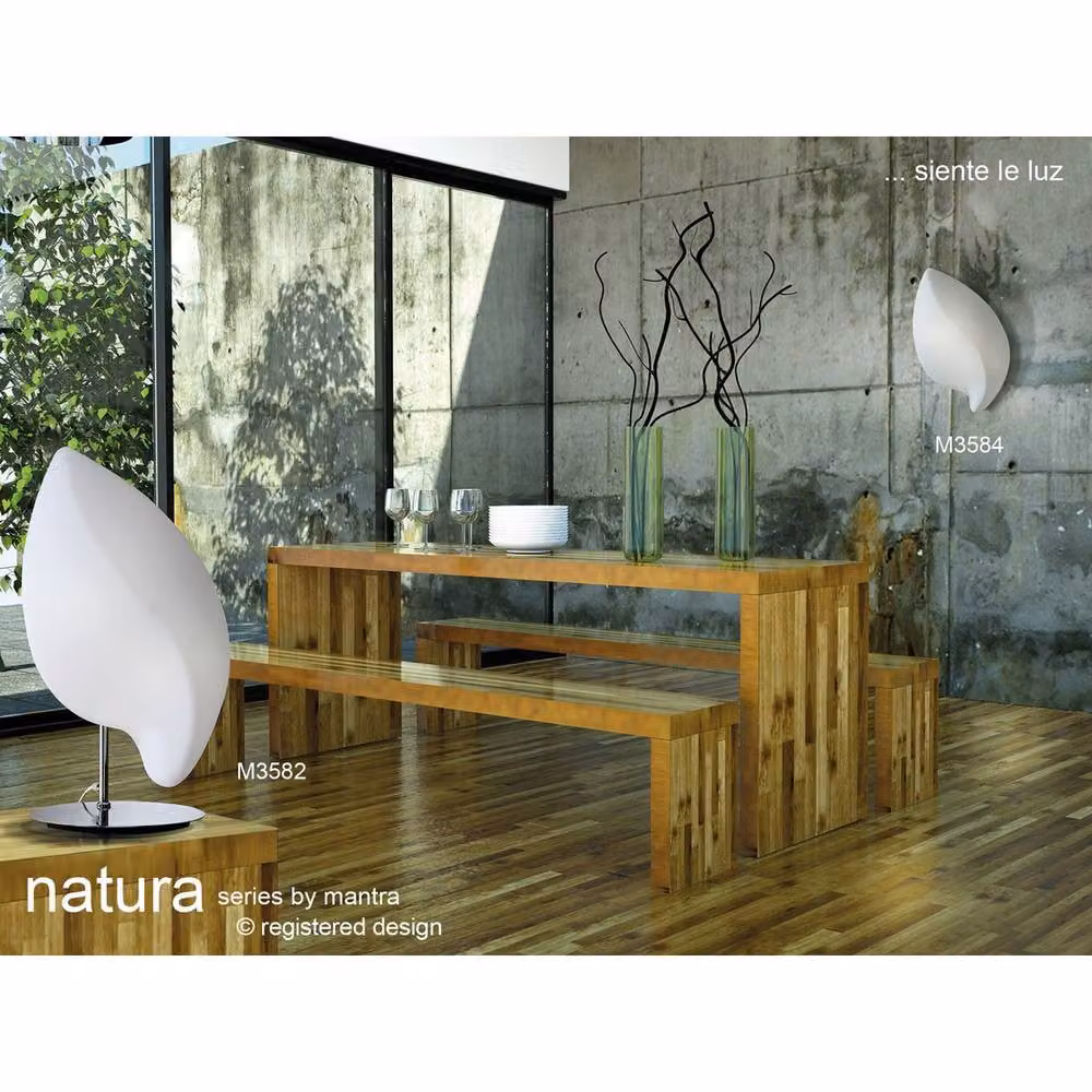 Netlighting Natura 4-Light E27 Outdoor Floor Lamp, Matt White and Opal White, IP44 Rated – 4