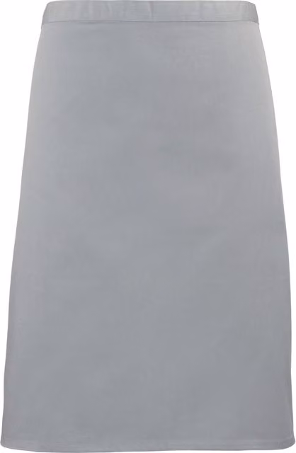 Premier Women's Mid-Length Poly-Cotton Apron in Silver