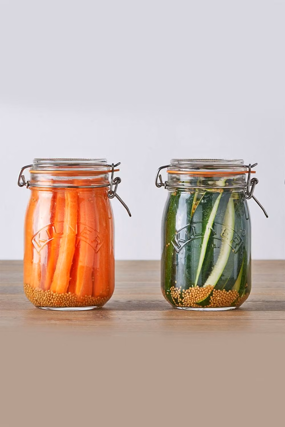Kilner Clip Top Round Glass Jar, 1 l, Transparent – 3