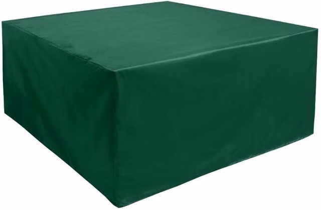 Cozy Bay Square Coffee Table Cover in Green Polyester and PVC