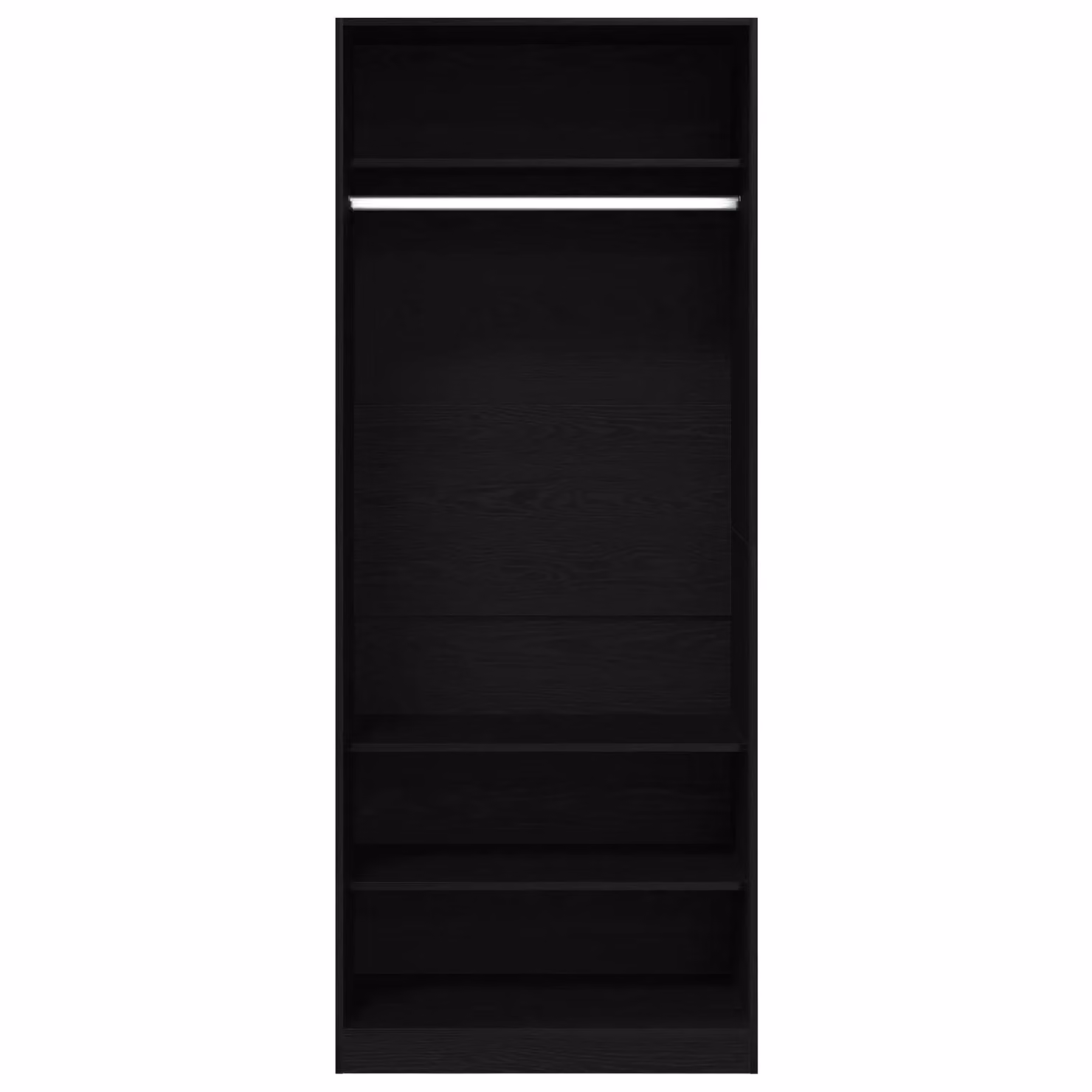 Berkfield Home Black Modern Wardrobe with Integrated Drawers, W/D/H: 80 x 50 x 200 cm – 2