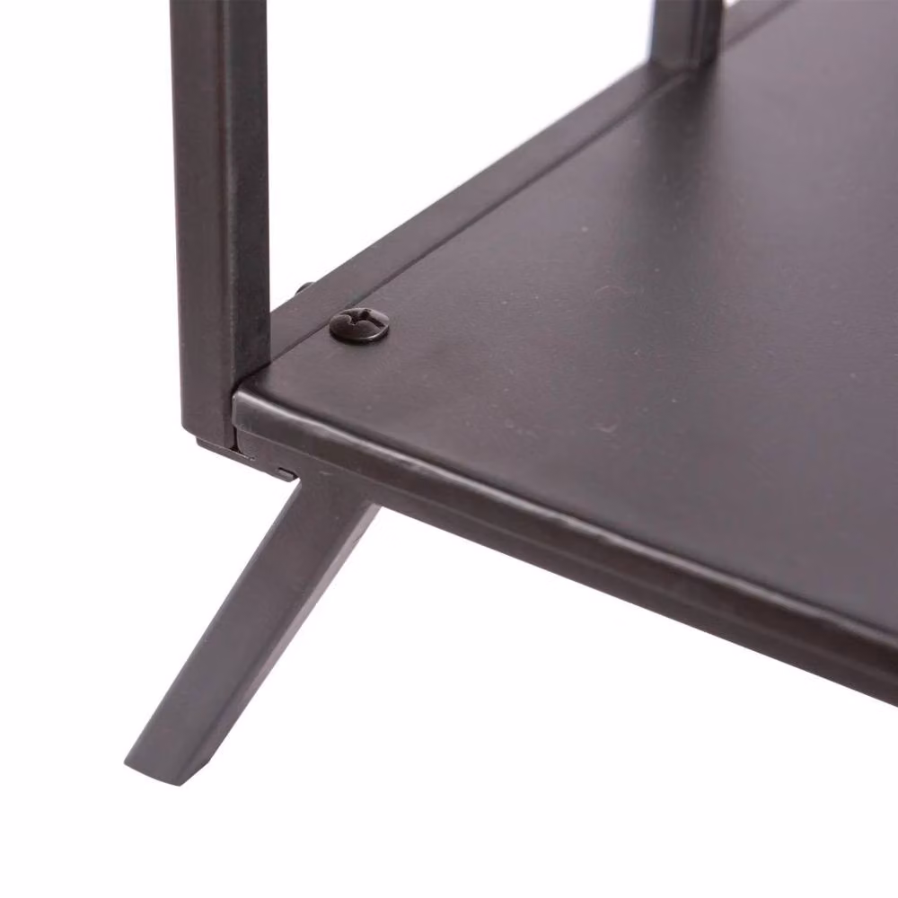 Havendro Black Metal Fireside Log Storage Rack for Indoor Wood Burners W/D/H: 48 x 48 x 48 cm – 4