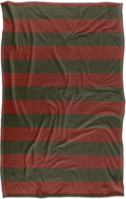 LOGOVISION Nightmare On Elm Street Freddy Sweater Pattern Super Soft Fleece Throw Blanket, Multicolour, W: 91 cm, D: 147 cm – 5