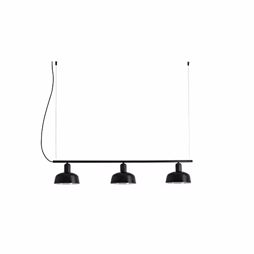 Faro Barcelona Tatawin Lineal Black Metal Suspended Pendant Lamp