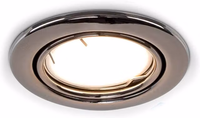 ValueLights 6 Pack of Tiltable Fire Rated Recessed LED Downlights in Chrome with Cool White Bulbs – 1
