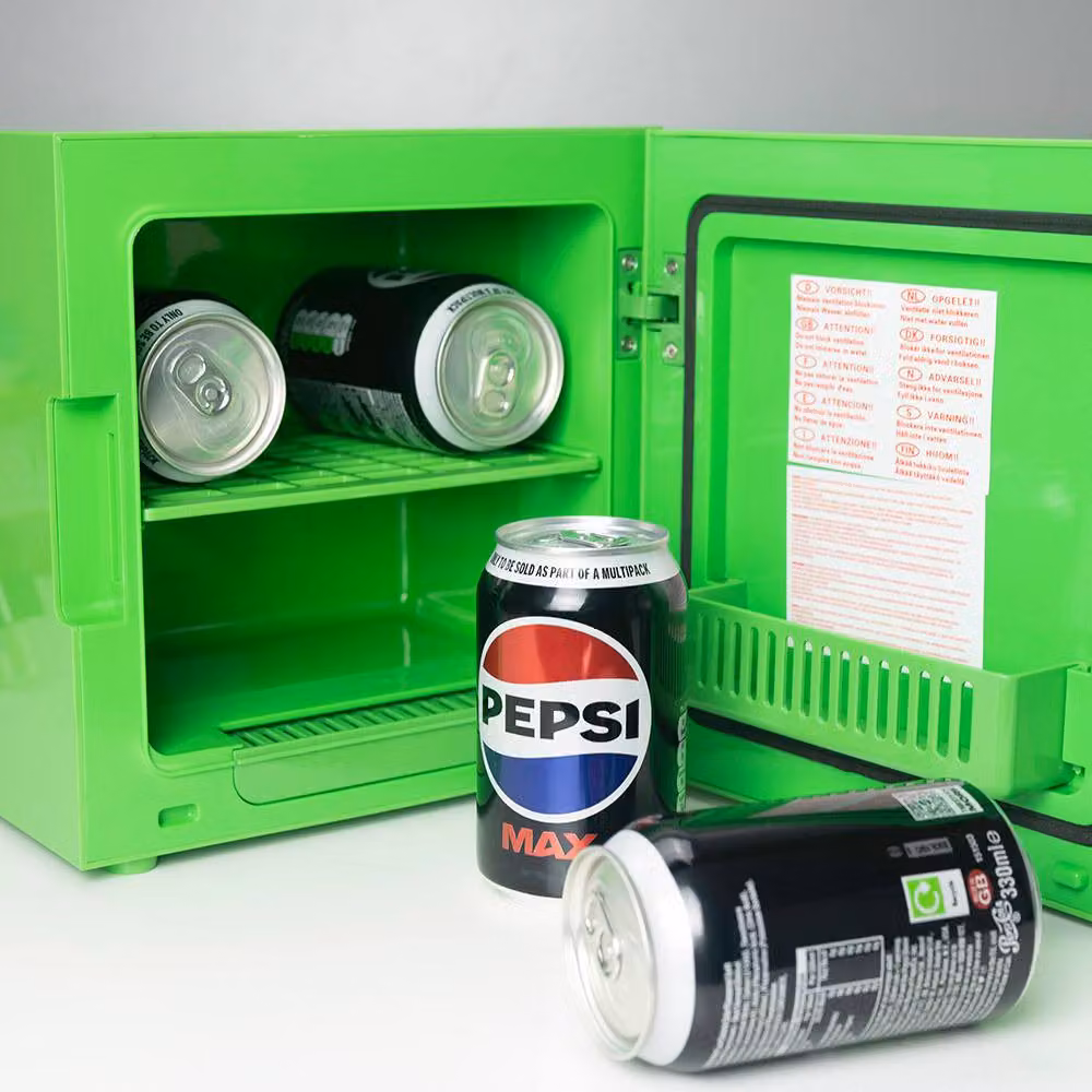 Menkind Minecraft Creeper Head Personal Dual Powered Mini Fridge, 4 Litre, Green – 2
