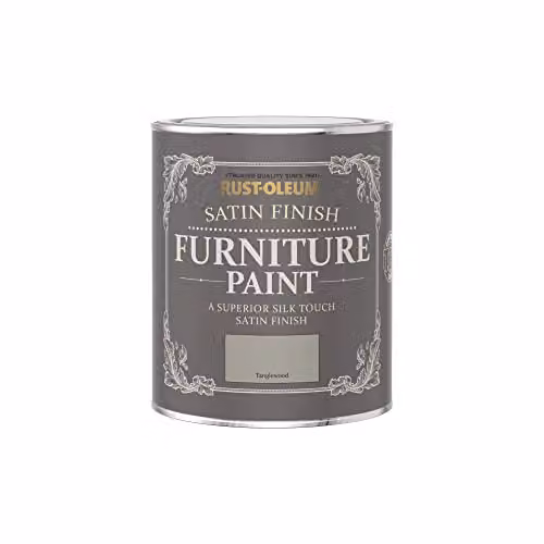 Rust-Oleum Satin Furniture and Skirting Board Paint, Water-Based, Yellow and Grey, 0.75 l – 3