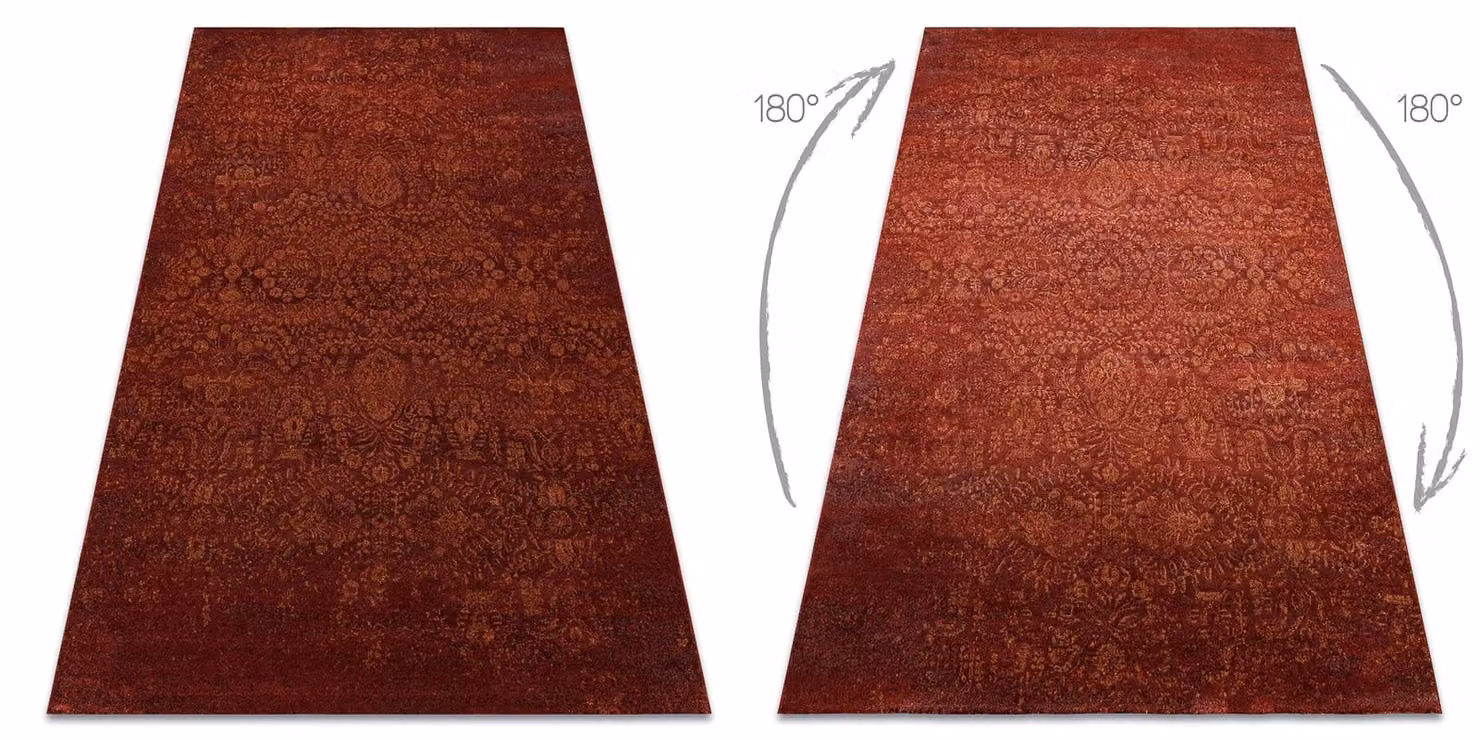 RugsX Jade Wool Oriental Rug in Terracotta, W: 240 cm, D: 340 cm – 2