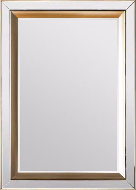 Perch & Parrow Phantasia Gold Rectangular Wall Mirror
