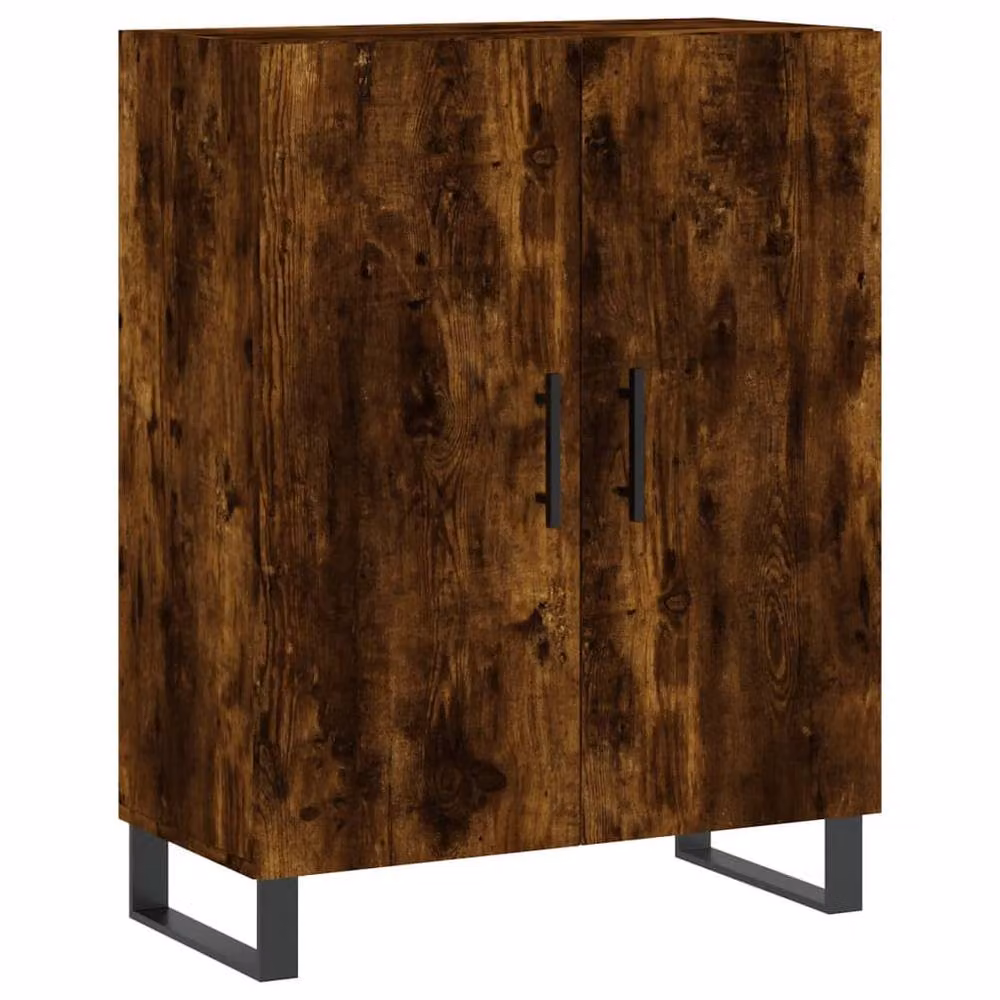 Berkfield Home Smoked Oak Sideboard in Brown, W/D/H: 69.5 x 34 x 90 cm – 2