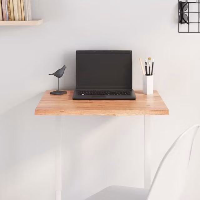 Berkfield Home Light Brown Treated Solid Wood Oak Table Top, W: 60 cm, D: 60 cm, H: 2 cm – 1