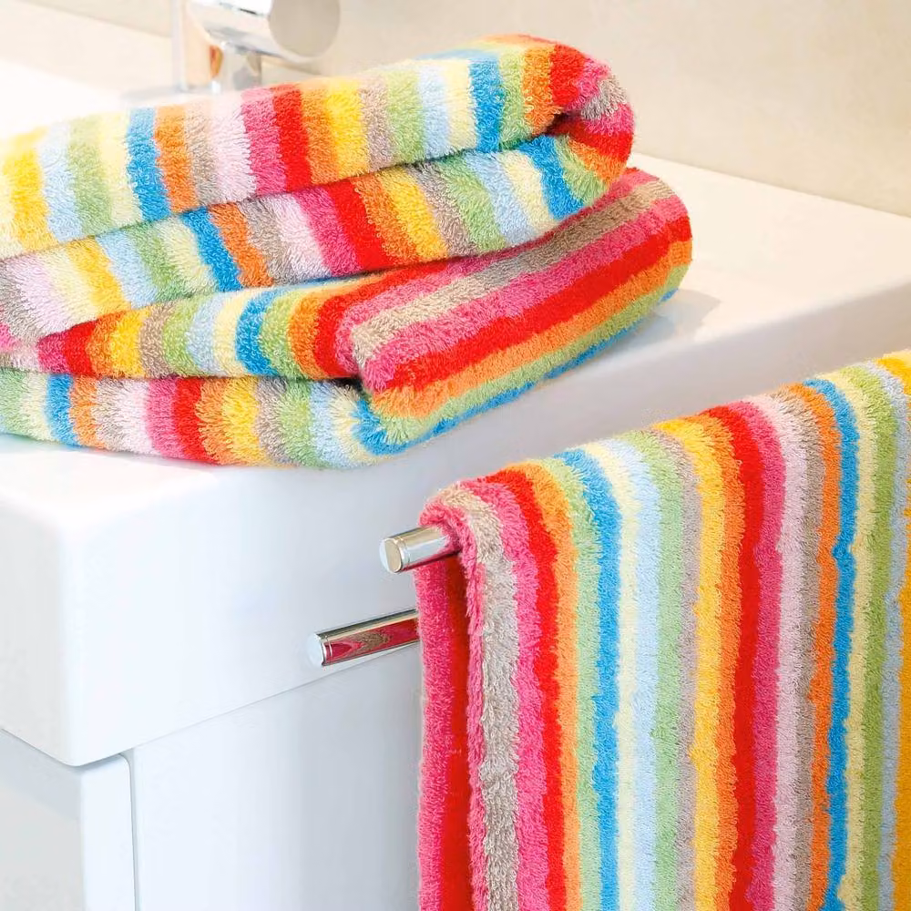 Cawo Striped Cotton Terry Washcloth in Multicolour – 2