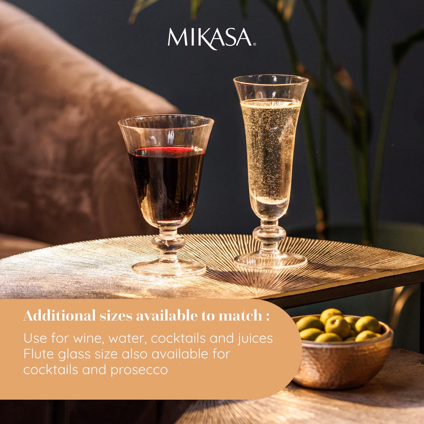 Mikasa Salerno Lead-Free Crystal Wine Glasses, Set of 4, 260ml, Transparent – 5