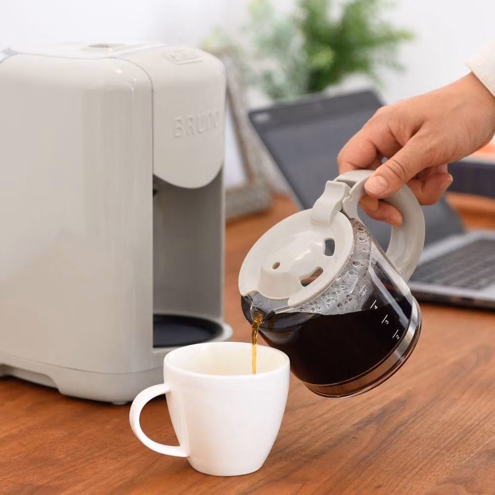BRUNO Compact Coffee Maker with Grinder and Pre-infusion, Grey – 2