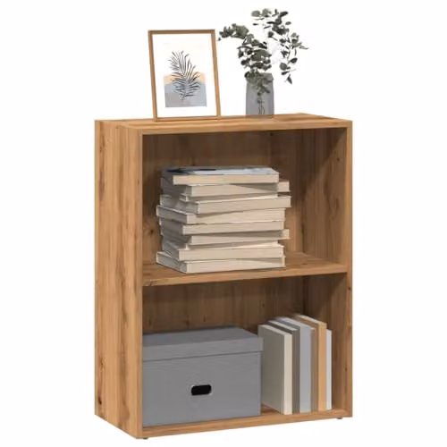 vidaXL Artisan Oak Bookcase in Brown, W/D/H: 60 x 30 x 77 cm – 4