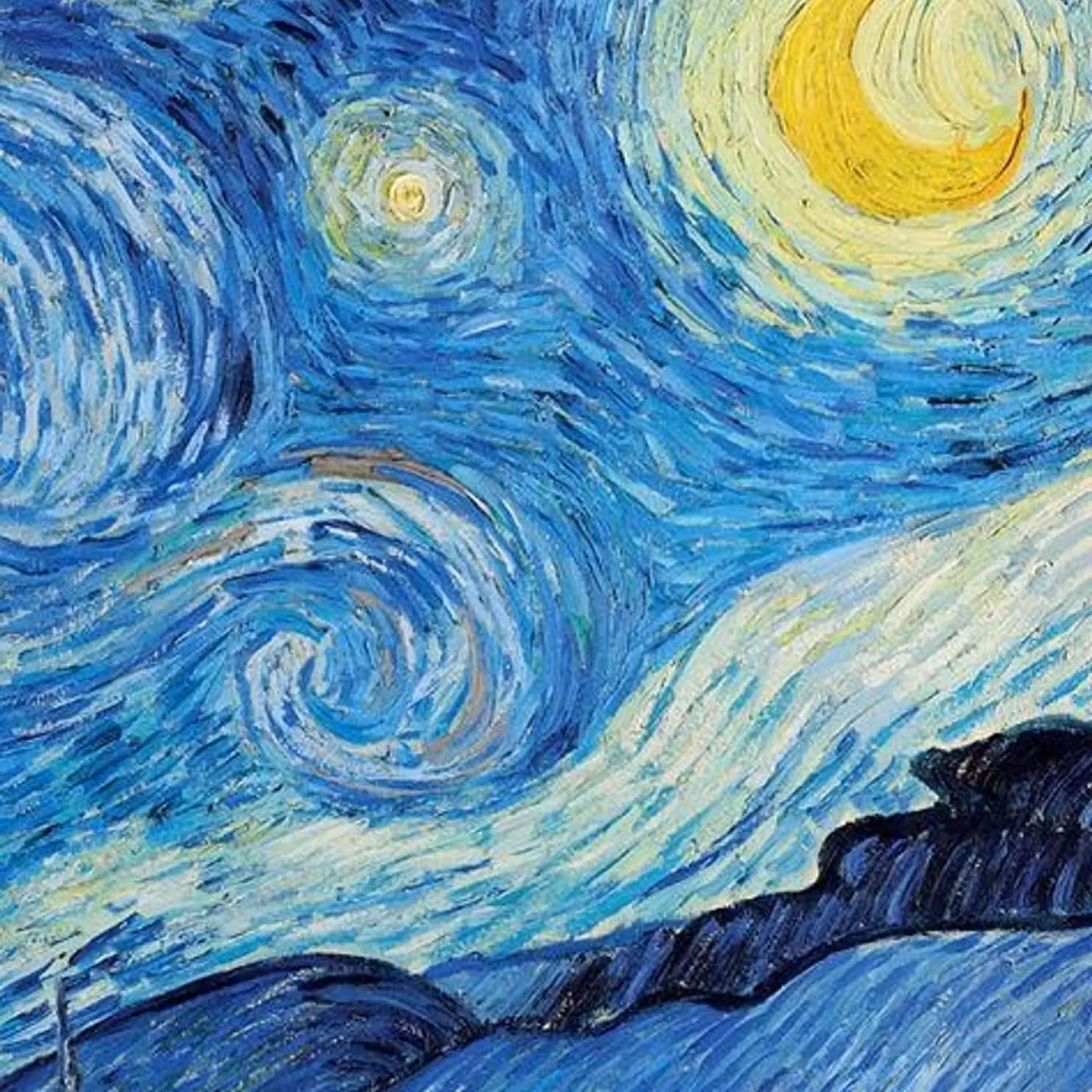 Vincent Van Gogh Starry Night Multicolour Paper Poster – 2