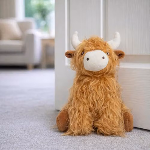 Aroma Home Highland Cow Novelty Doorstop in Brown – 2