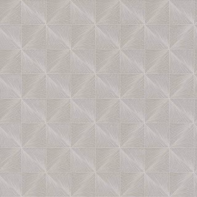 Grandeco Boutique Thuya Metallic Geo Embossed Abstract Geometric Wallpaper in Grey