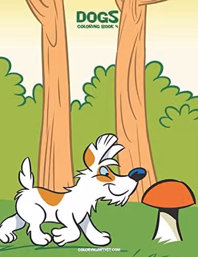 Dogs Colouring Book 4: Volume 4 by Createspace, Multicolour Childrens Paper Book