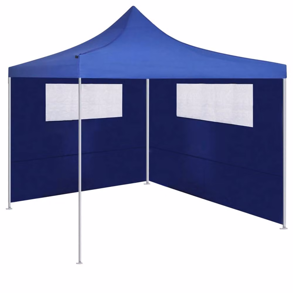Berkfield Home Gazebo Sidewall with Windows, Blue, W: 6 m, H: 2 m – 2