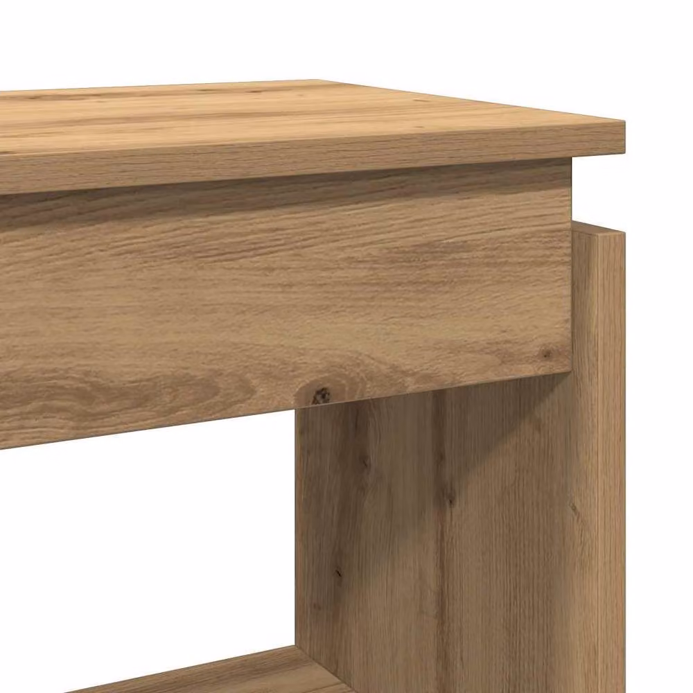 Berkfield Home Artisan Oak Console Table in Brown, W/D/H: 80 x 30 x 80 cm – 3