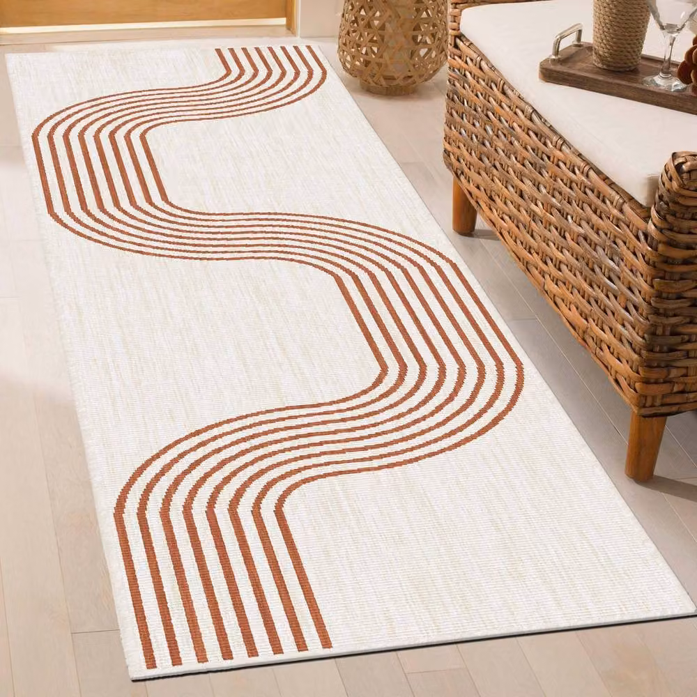 runrug Reversible Indoor/Outdoor Carpet Runner Rug in Tequila Sunrise Terracotta, W: 70 cm x L: 150 cm – 3