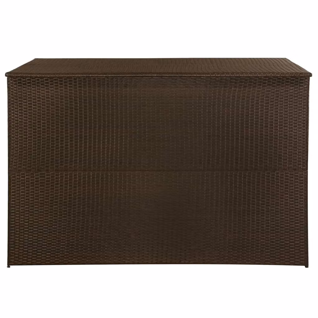 Berkfield Home Brown Poly Rattan Garden Storage Box W/D/H: 150 x 100 x 100 cm – 3