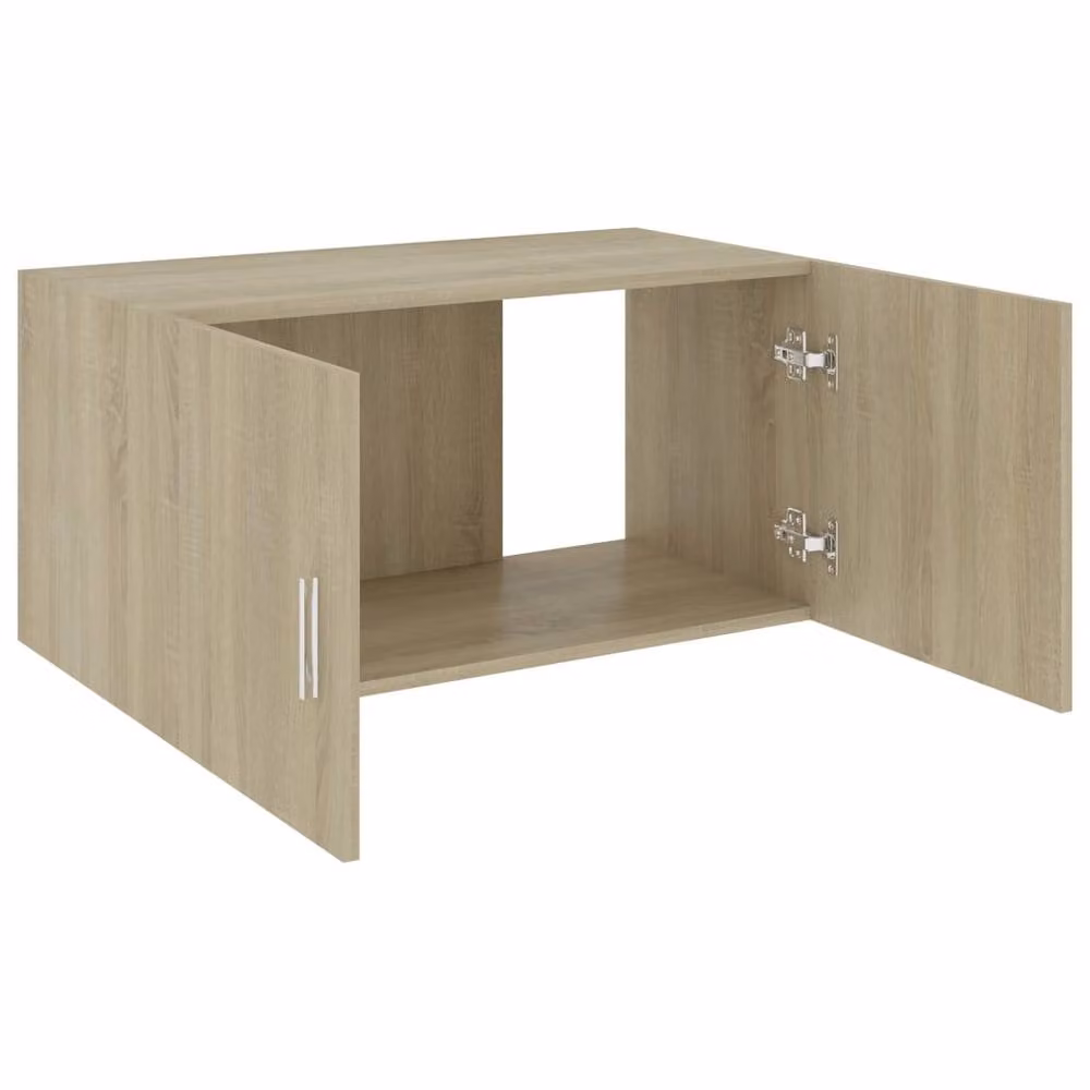 Berkfield Home Sonoma Oak Wall Mounted Cabinet in Brown, W: 80 cm, D: 40 cm, H: 39 cm – 2