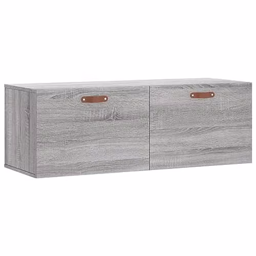 vidaXL Wall Cabinet in Grey Sonoma, W/D/H: 100 x 36.5 x 35 cm – 1