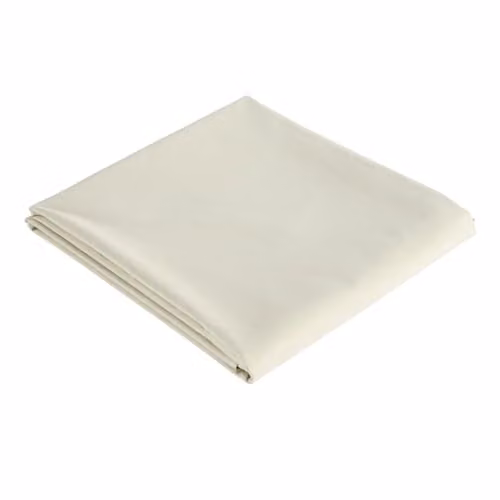 Christy Organic Cotton Percale King Flat Sheet in Beige, 200TC GOTS Certified Bedding, W/D/H: 180 x 200 cm