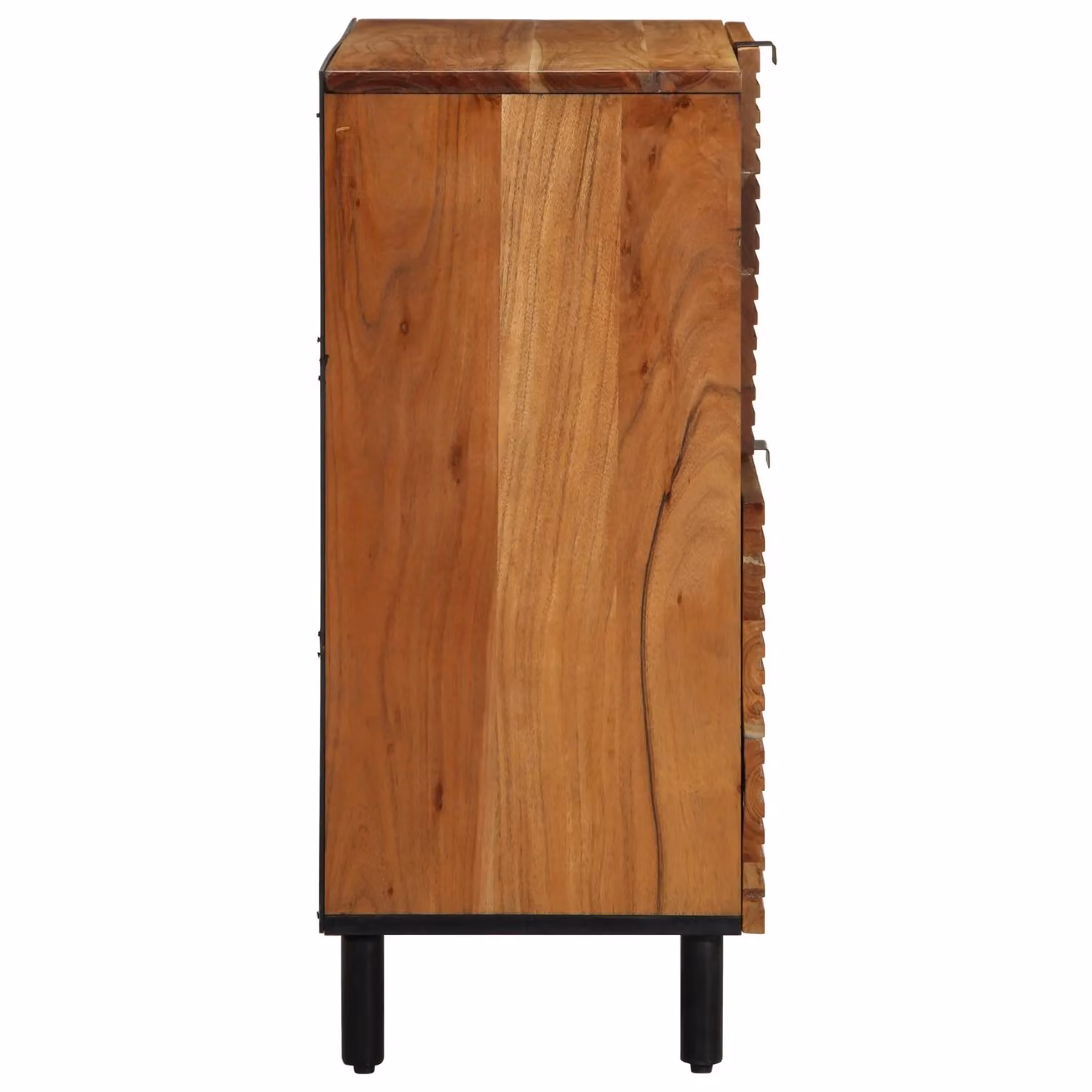 Berkfield Home Rustic Acacia Wood Sideboard in Brown, W/D/H: 80 x 33 x 75 cm – 2