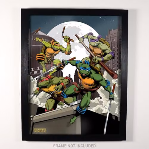 Fanattik Teenage Mutant Ninja Turtles Limited Edition Retro Animation Fan-Cel Multicolour Collectible – 2