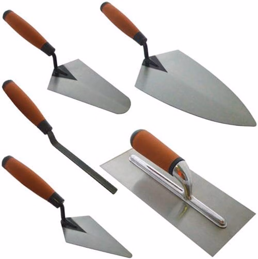BARGAINS-GALORE 5-Piece Steel Tradesman Trowel and Brick Jointer Set in Multicolour – 4