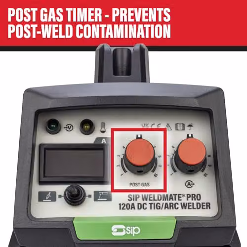 SIP Weldmate Pro DC TIG Inverter Welder 230V 120A TIG/ARC Portable Welding Machine, Green – 4
