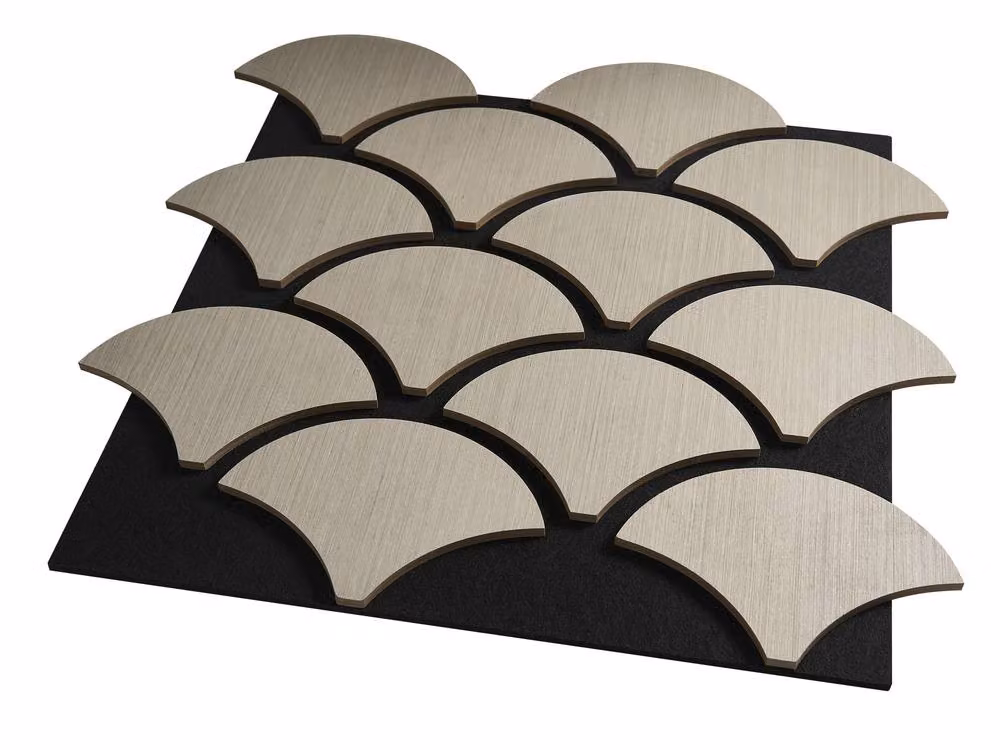 Fuse Acoustic Wooden Shell Wall Panel in Grey Oak – 10