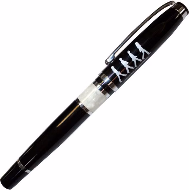 The Beatles Abbey Road Black Metal Rollerball Pen