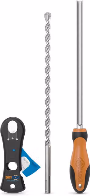 Dryzone System Tool Kit for Dryrod and DPC Cream Installation, Black