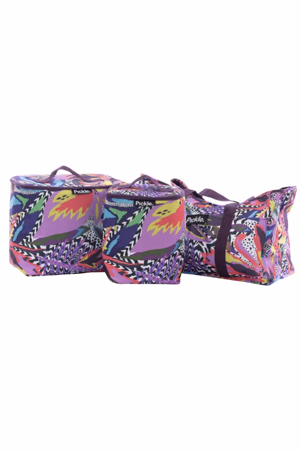 Pickle Picnic Bird of Paradise 3-in-1 Multicolour Fabric Picnic Bag Set – 2
