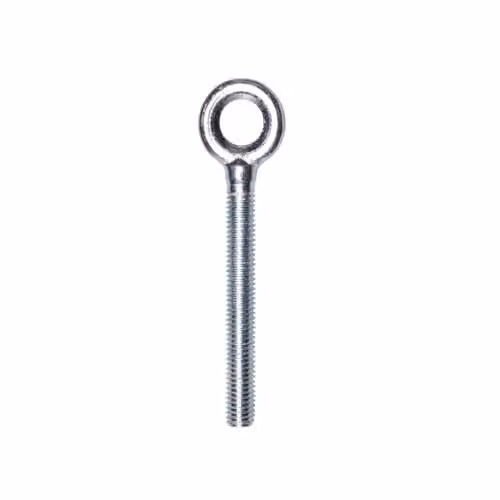 JCP Fixings Forged Steel Eye Bolts, Bright Zinc Plated, Silver, M12 x 90 mm (Pack of 10)